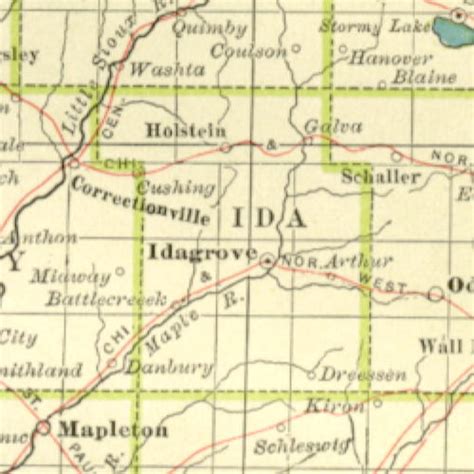 1897 Century Atlas of the State of Iowa