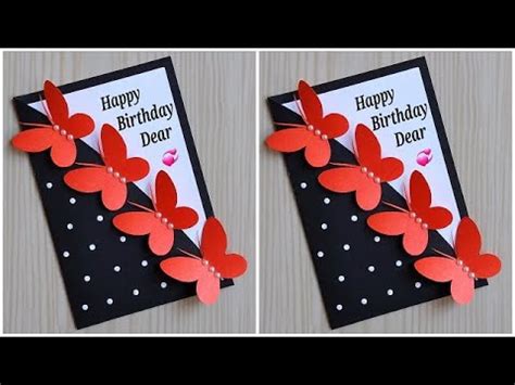 Easy handmade birthday card idea / DIY Birthday greeting card / Birthday card for best friend ...