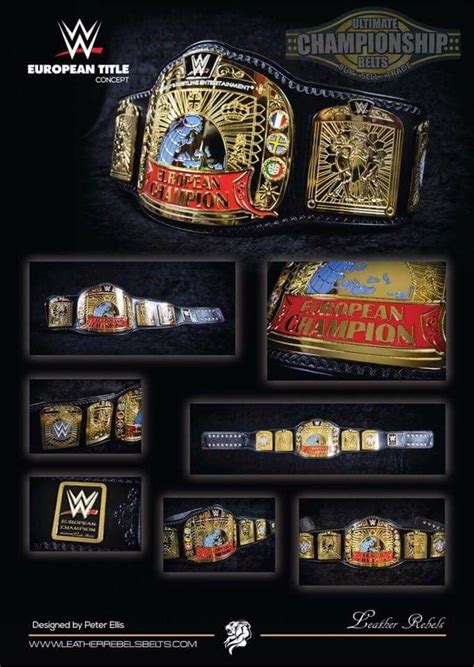 WWE European Championship | Wwe championship belts, Wwe belts, Nwa ...