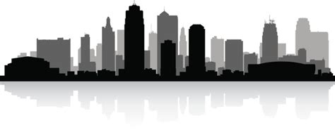 Kansas City Skyline Silhouette Stock Illustration - Download Image Now - iStock