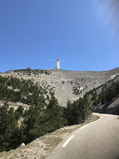 On the way to the summit of the Mont Ventoux