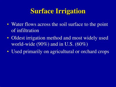 PPT - Surface Irrigation PowerPoint Presentation, free download - ID:308210