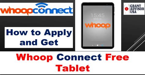 Whoop Connect Free Tablet: How to Apply and Get it