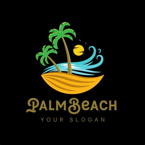 Palm Beach Logo & Business Card Template - The Design Love