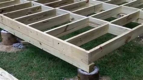 How To Build A Shed Floor - YouTube