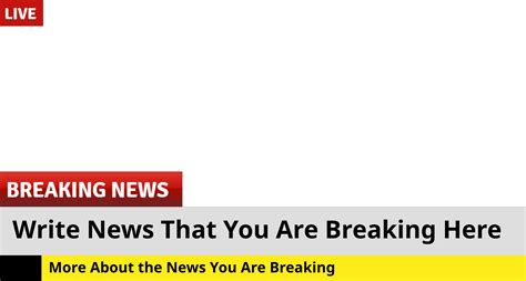 Breaking News Template Png - Printable Kids Entertainment