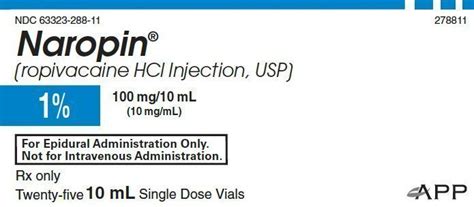 Naropin - FDA prescribing information, side effects and uses