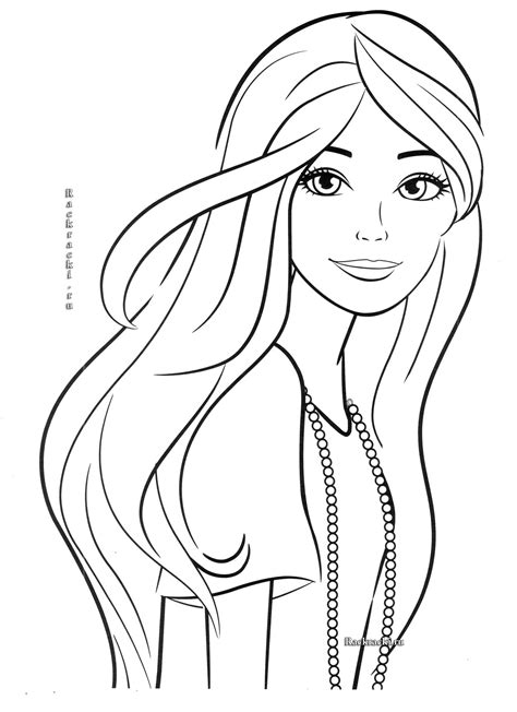 Barbie Face Template - Printable Kids Entertainment