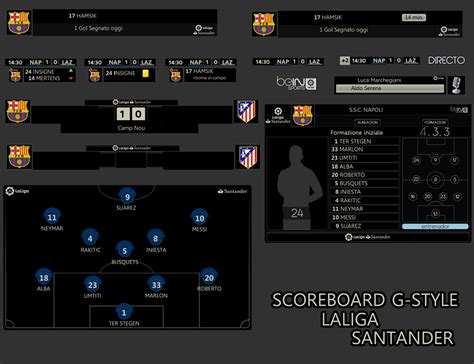 PES 2017 La Liga Santander Scoreboard Season 2016/2017 by G-Style ...