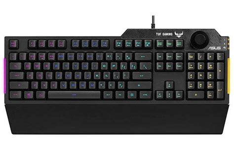 ASUS TUF K1 RGB Mechanical Gaming Keyboard with Volume Knob and Wrist Rest | Gadgetsin