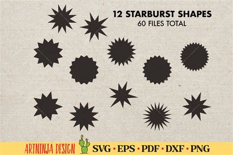 Starburst Bundle SVG Cut Files - Etsy