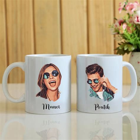 Personalised Couple Photo Mugs | Customized Mugs | Anniversary Gift