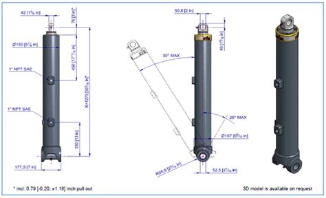 Telescopic Cylinder - 63110 – Warren Parts