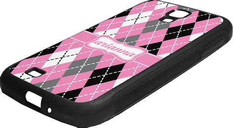 Argyle Rubber Samsung Galaxy 4 Phone Case (Personalized) - YouCustomizeIt