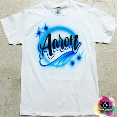 Airbrush Name Script Shirt Design – Airbrush Brothers