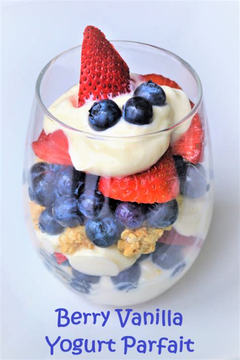 Berry Vanilla Yogurt Parfait Recipe - The Sum of Yum