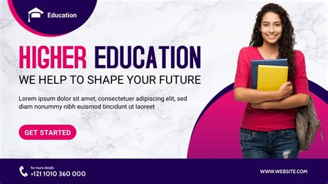 Copy of Higher Education Banner Post Template | PosterMyWall