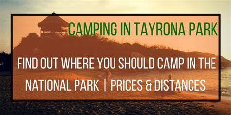 Camping in Tayrona National Park: Is it possible? 🏕️