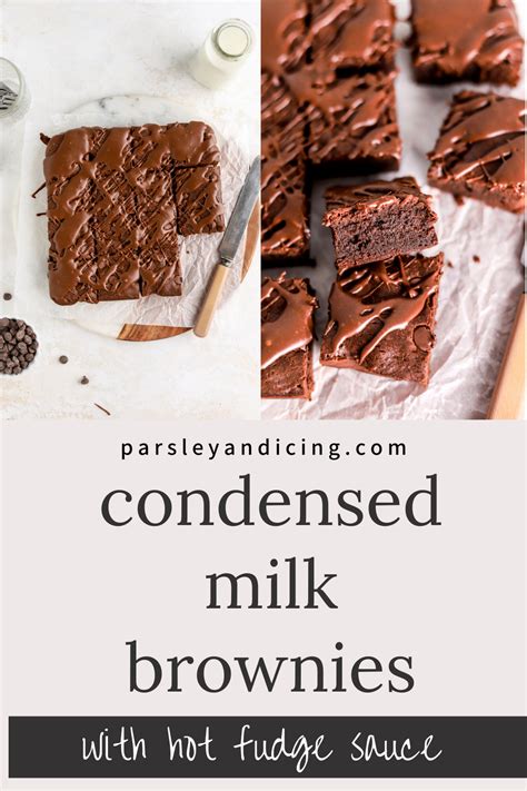 Condensed Milk Brownies | Recipe | Homemade sweetened condensed milk, Milk chocolate chip ...