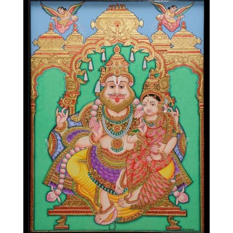 Buy Auspicious Deities Mysore Paintings Handmade and Traditional from ...