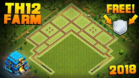 NEW TH12 FARMING BASE + REPLAYS! | CoC Town Hall 12 "FREE SHIELD" Base ...