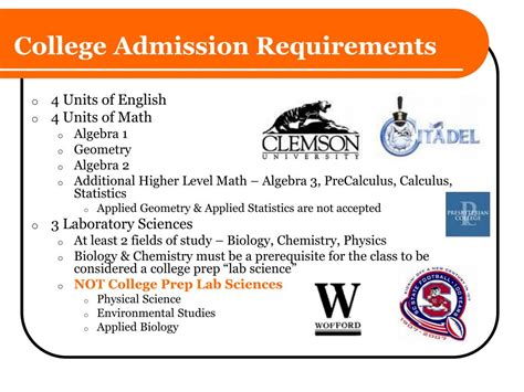 college admission requirements chart - Focus (2022)