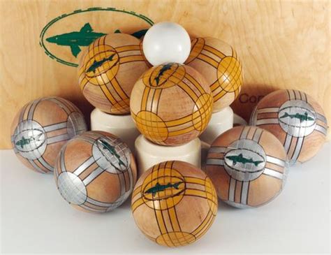 Hand Crafted Bocce Sets With Painted Balls by ShopDog Turnery ...