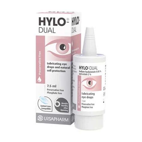 Hylo-Dual Eye Drops 7.5ml - Treat Irritated Eyes Allergies