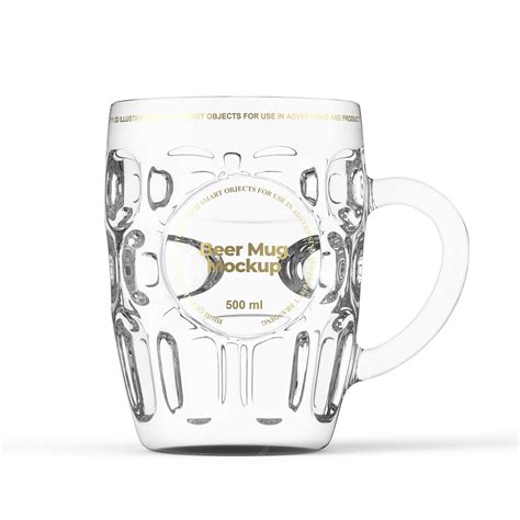 Premium PSD | Beer glass mug mockup