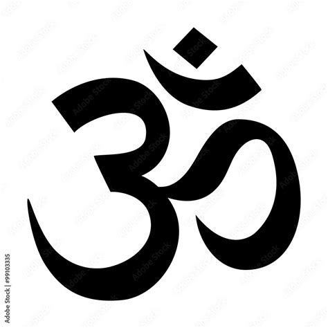 Om / Aum - symbol of Hinduism flat icon for apps and websites Stock Vector | Adobe Stock