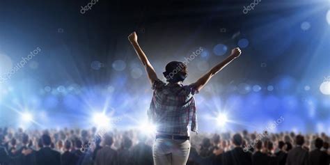 Performer on stage — Stock Photo © SergeyNivens #85862514