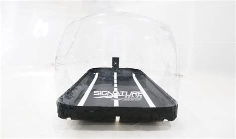 CarCapsule Indoor Signature Series Car Storage Bubble with Road Emblazoned Floor design and ...