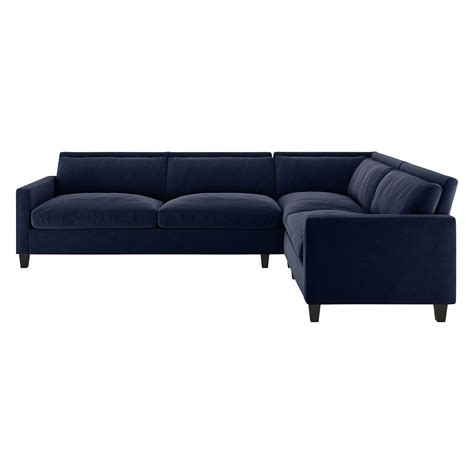 Habitat chester left corner velvet sofa dark blue – Artofit