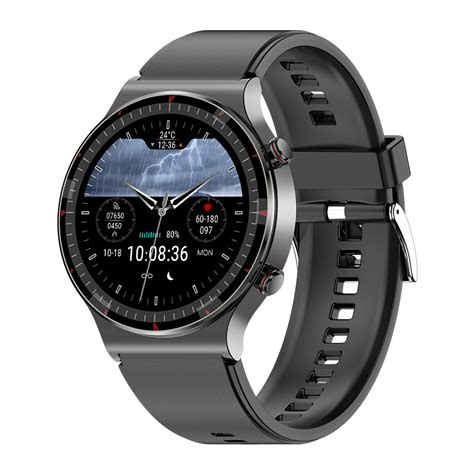 SKMEI Smartwatch Medical Grade ECG Heart Rate Blood Oxygen - G08 - Black - JakartaNotebook.com