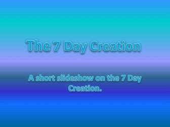 7 Days of Creation with Scripture | PPT