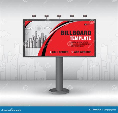 Billboard Design Vector, Banner Template, Advertisement, Realistic ...