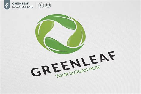 Green Leaf Logo | Branding & Logo Templates ~ Creative Market