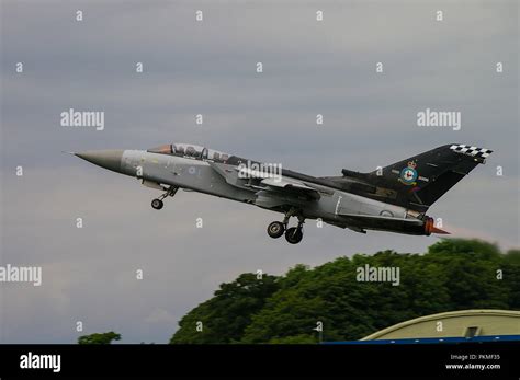 Royal Air Force Panavia Tornado F3 jet fighter plane. RAF Tornado ADV ZG757 of 43 Squadron ...