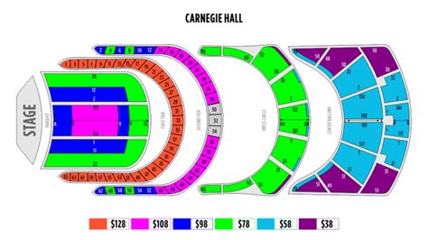 Carnegie Hall Seating Chart Stern | Awesome Home