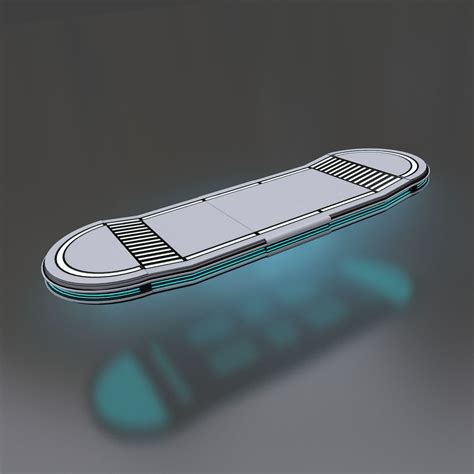 Futuristic Hoverboard 3D model | CGTrader