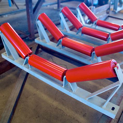 Customizable Red Mining Oem Heavy Duty Conveyor Rollers