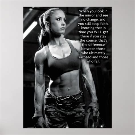 Motivational Female Fitness Gym Poster | Zazzle