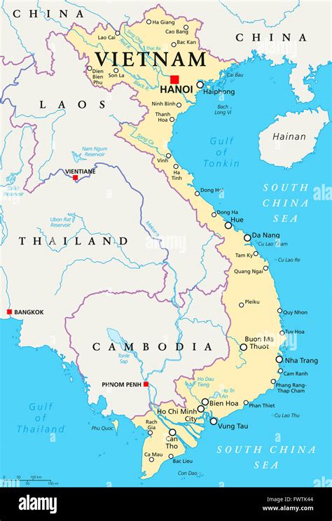 Capital Of Vietnam Map - Detailed Map