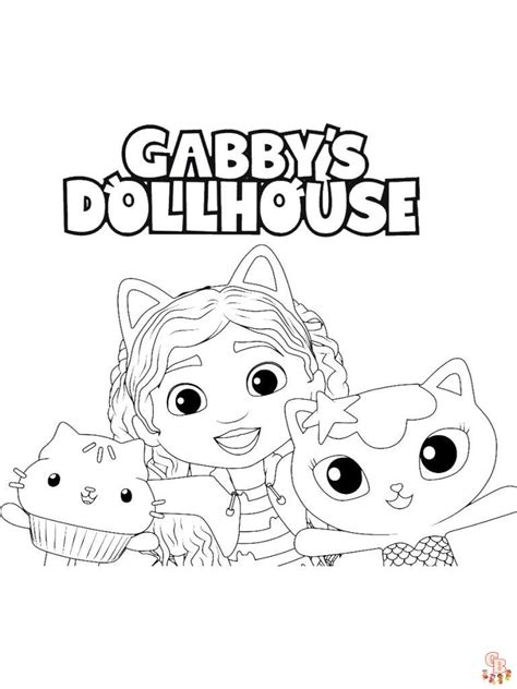 Gabby Dollhouse Coloring Pages Free & Easy for Kids