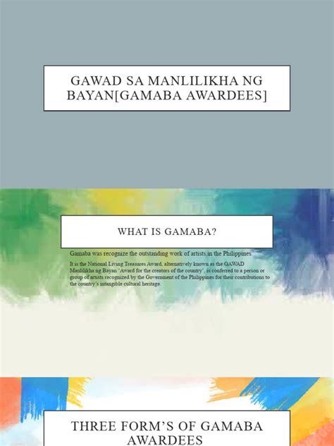 Gamaba Awardees | PDF | Philippines