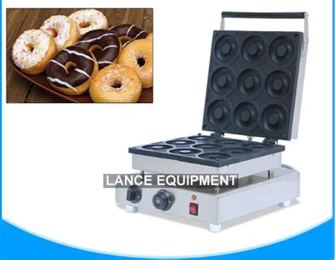 Free shipping 9 pcs Non stick 110V 220V donut machine/ donut making machines/ mini donut machine ...