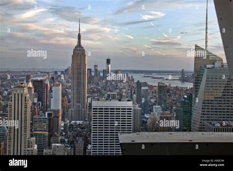 New York skyline aerial view Stock Photo - Alamy