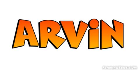 Arvin Logo | Free Name Design Tool from Flaming Text