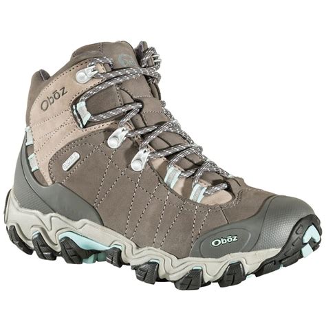 OBOZ Women's Bridger Mid BDry Waterproof Hiking Boots, Cool Grey - Eastern Mountain Sports