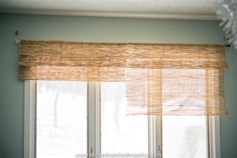 DIY Bamboo Shades for the Layered Window "Look" (Valance Hack)